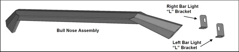 Black Horse Off Road Afb-Ta20-Bn Matte Black Steel Armour Ii Front Bumper 1