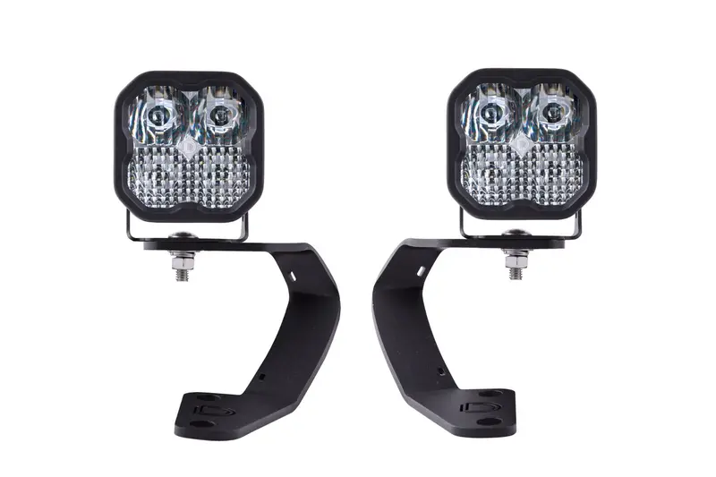 Diode Dynamics Ss3 Led Ditch Light Kit — Sport White Combo, Fits 2010–2021 Toyota 4Runner 1