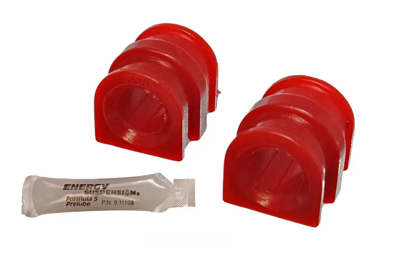 Energy Suspension 18.5101R Red Sway Bar Bushing Kit – Front, 28.5Mm Diameter, Polyurethane 1