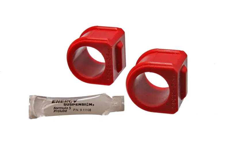Energy Suspension 3.5159R Front Sway Bar Bushing Kit — 30Mm Diameter, Red Polyurethane 1