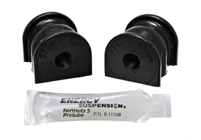Energy Suspension Rear Sway Bar Bushing Kit – 12Mm Bar Diameter, Polyurethane, Black 1