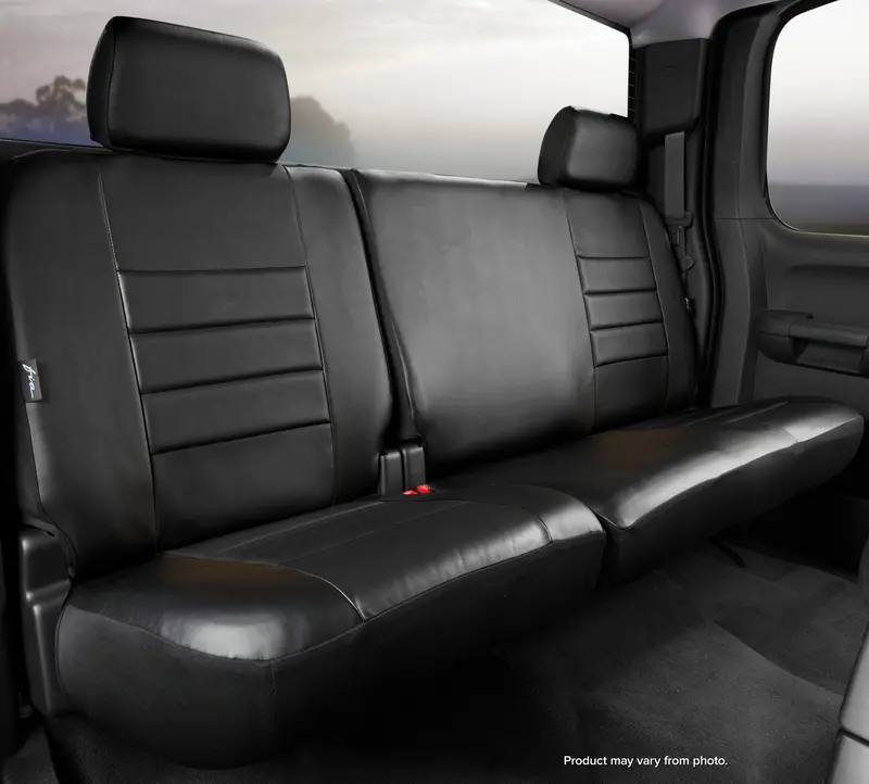 Fia Sl62-38 Black/Black Leatherlite Custom Seat Covers With Tailored Fit 1