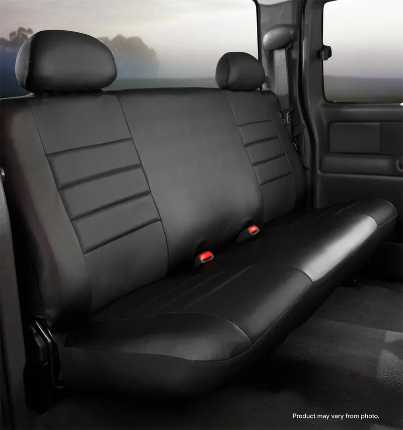 Fia Sl67-21 Black Leatherlite Custom Seat Covers For Enhanced Driving Comfort 1