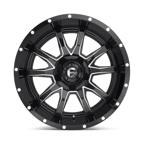 Fuel 1Pc D62718902645 D627 18X9 5X4.5/5.0 Gl-Blk-Mil -12Mm 2