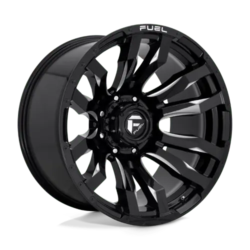 Fuel 1Pc D67322201747 D673 22X12 8X170 Gl-Blk-Mil -44Mm 1