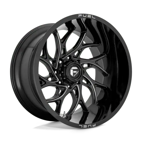 Fuel D74126407545 D741 26X14-Inch Beadlock Wheel – 5X5.0, Gloss Black/Milled 1