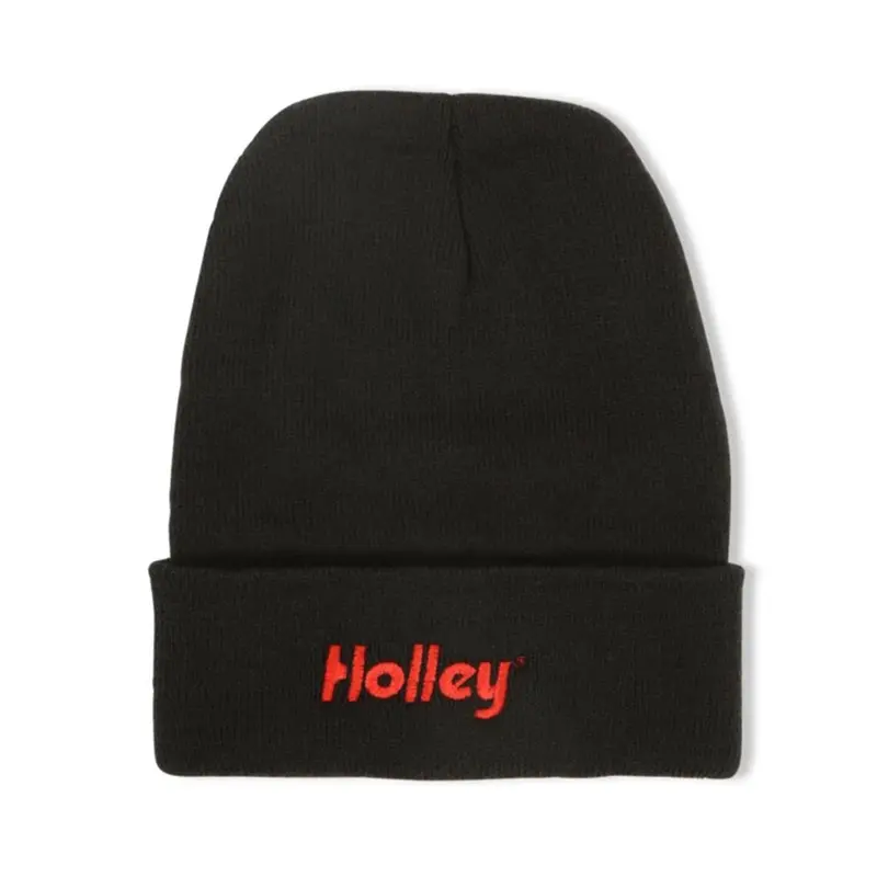 Holley 10439Hol Embroidered Black Beanie Hat 1
