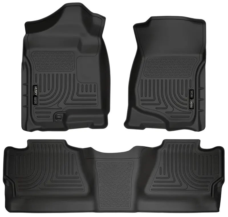 Husky Liners Front And Second-Row Floor Liners – Model 98201 With Full Footwell Coverage 1