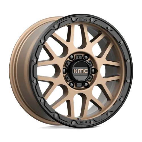 Kmc Km535 18X8.5-Inch Alloy Wheel – 6X5.5 Bolt Pattern, Matte Bronze & Black Dual Finish, 35Mm Offset 1
