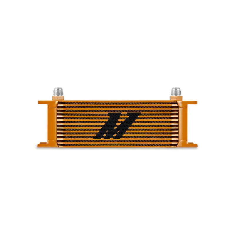 Mishimoto Universal 13-Row Gold-Anodized Oil Cooler 1