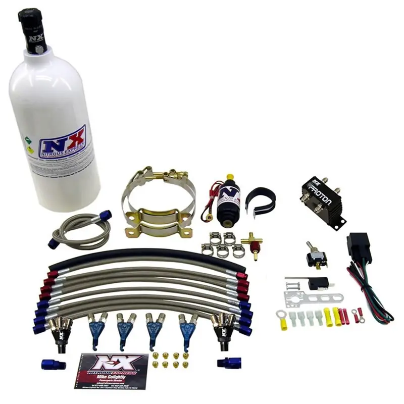 Nitrous Express 61028-1.0P Proton Nitrous System – Four-Cylinder Setup With 1.0 Lb Bottle 1