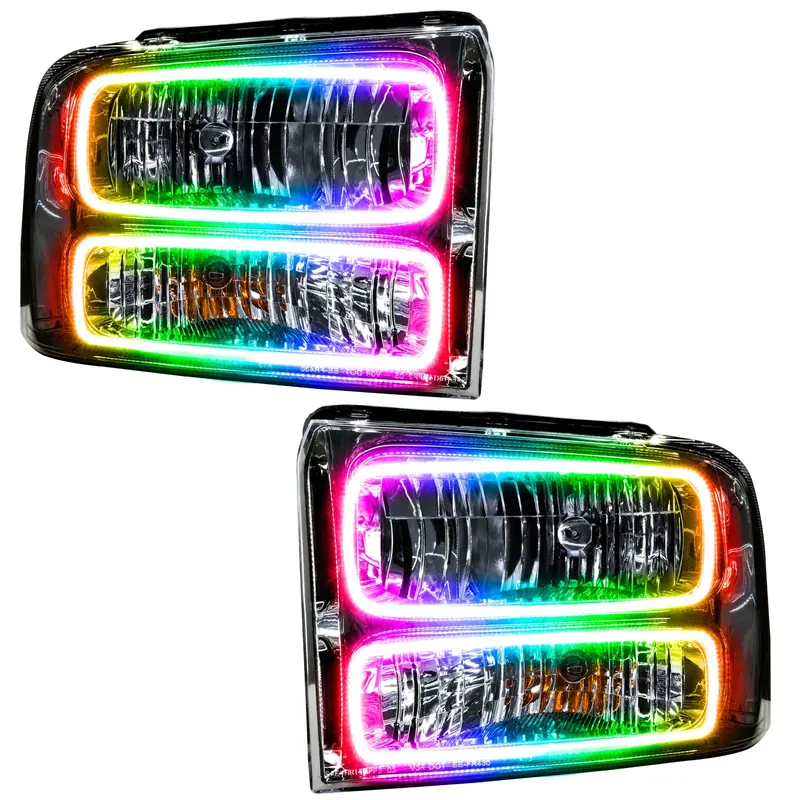 Oracle Lighting Colorshift 2.0 Smd Headlights – Pre-Assembled With Chrome Bezel (Model 7146-333) 1