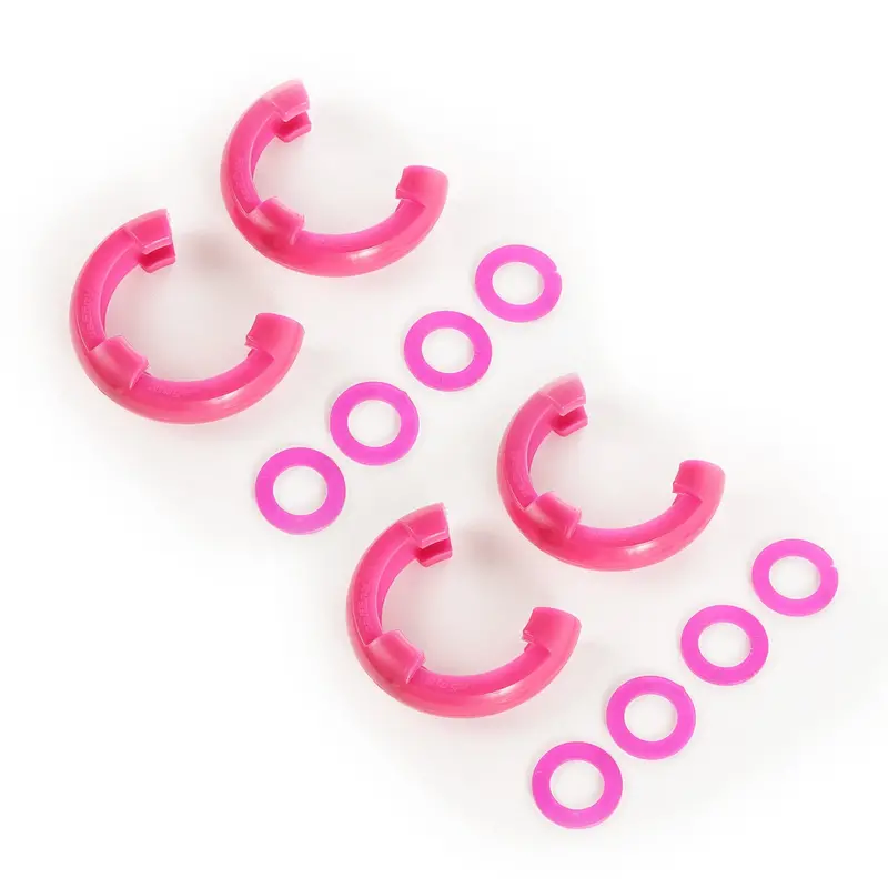 Rugged Ridge 11235.64 D-Ring Isolator Kit – 3/4" Diameter, Pink, 2-Pair Set 1