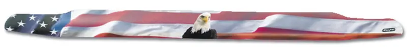 Stampede 2325-30 Vigilante Hood Protector – American Flag & Eagle Graphic, Behind-Grille Mount 1