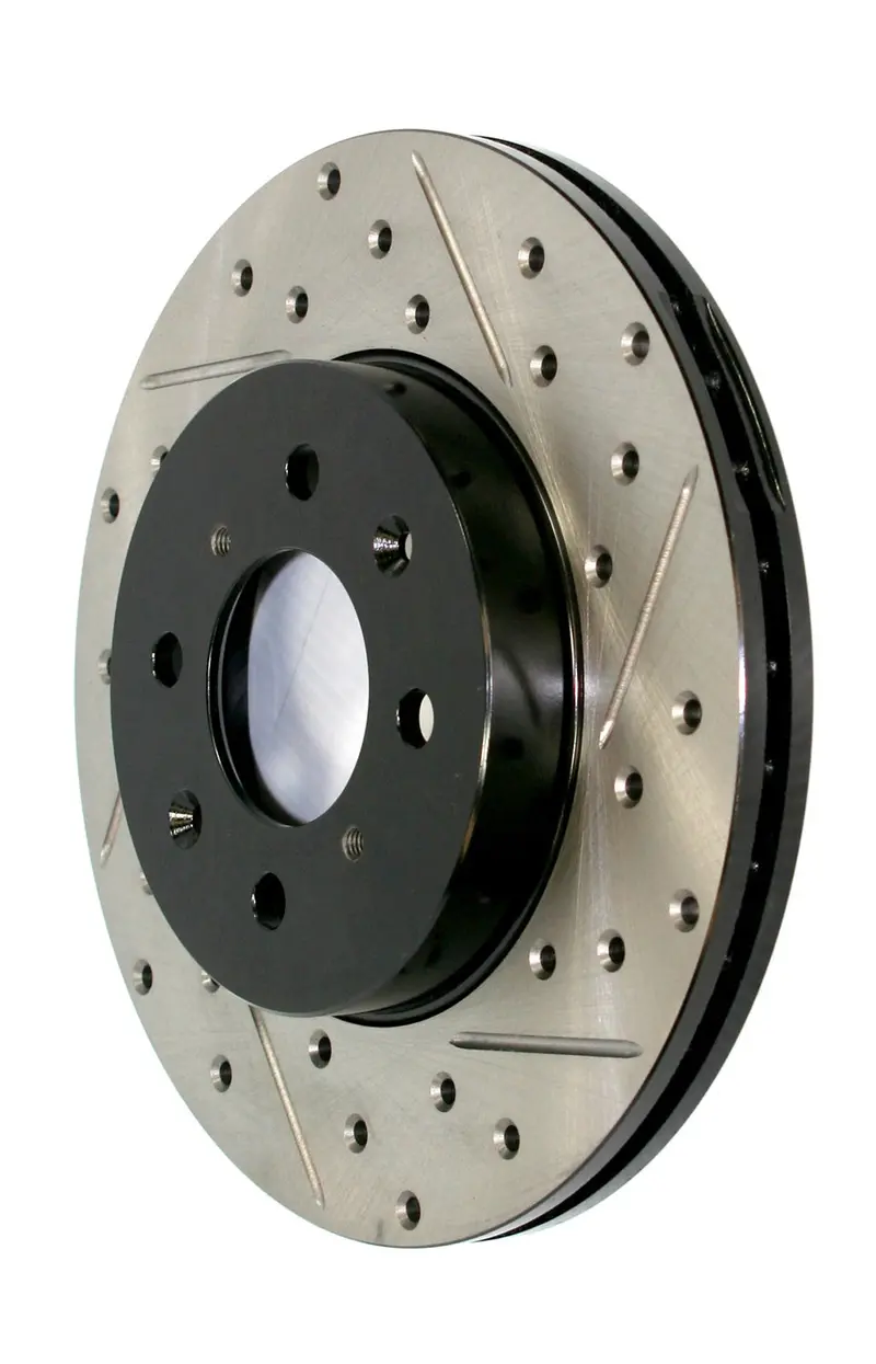 Stoptech 127.35109L Stoptech Sport Drilled/Slotted Brake Rotor; Front Left 1