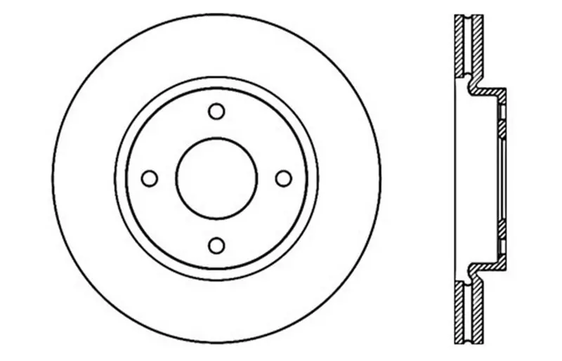 Stoptech 128.42091Cr Cryo-Treated Cross-Drilled Front Right Brake Rotor 2