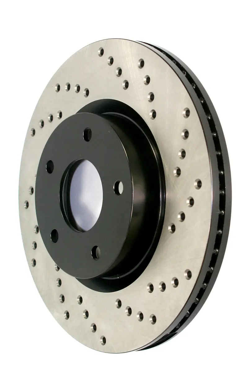 Stoptech 128.66055R Sport Cross-Drilled Rear Right Brake Rotor 1