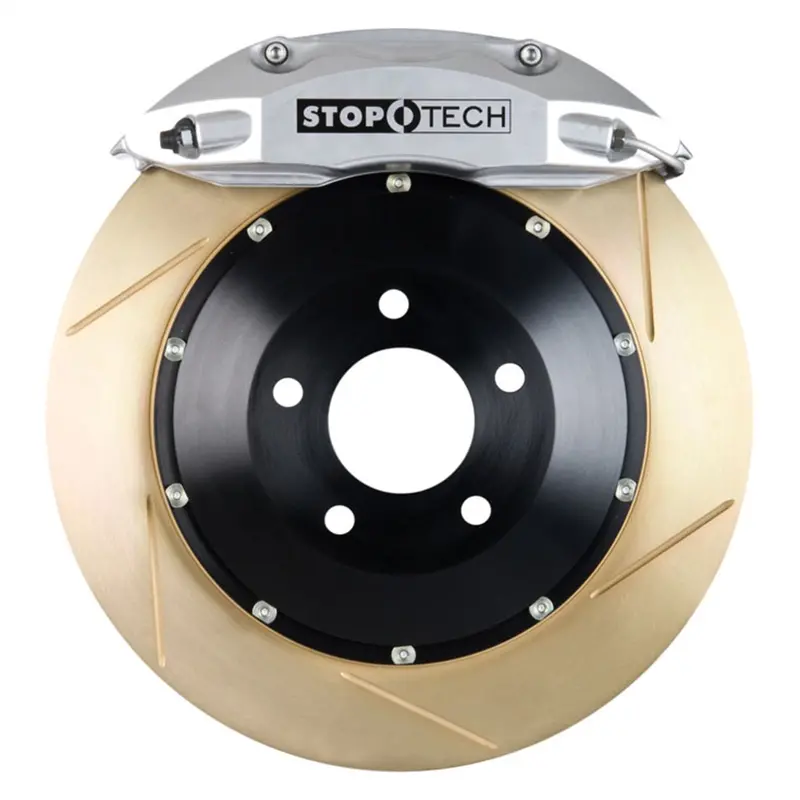 Stoptech 83.524.004G.63 Big Brake Kit – Two-Piece Rear Rotors With High-Performance Calipers 1