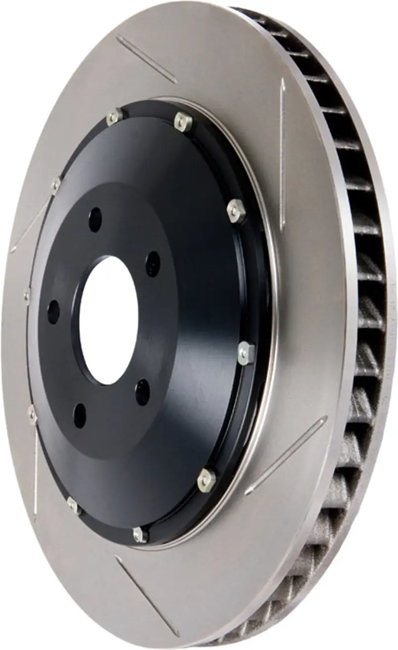 Stoptech Aerorotor Front Pair – Two-Piece Slotted Brake Rotor And Hat Assembly 1