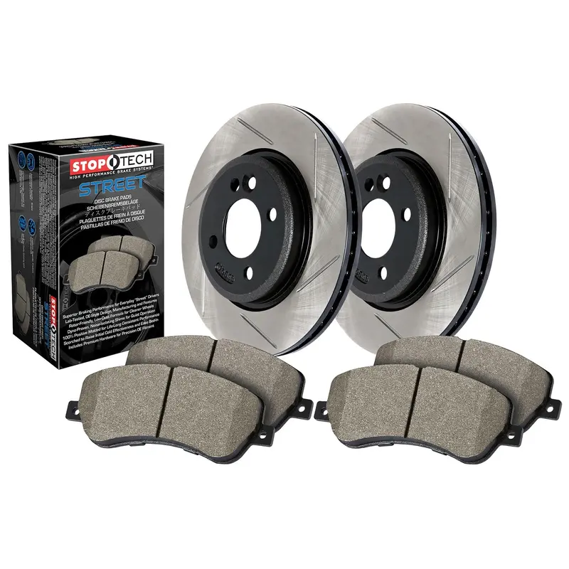 Stoptech Front Slotted Axle Pack – Street-Tuned Brake Kit (937.45033) 1