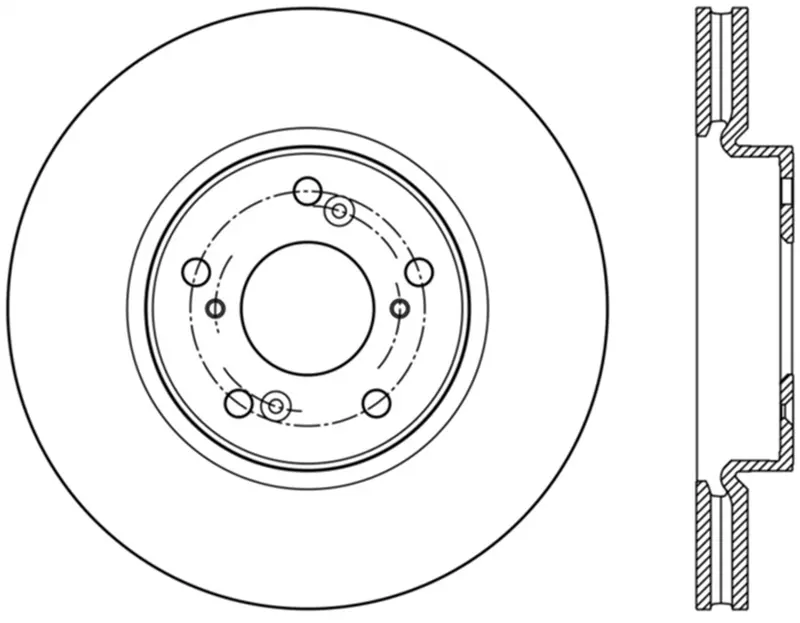 Stoptech Sport Slotted Front Left Brake Rotor – 126.40086Sl For Precision Thermal Management 1