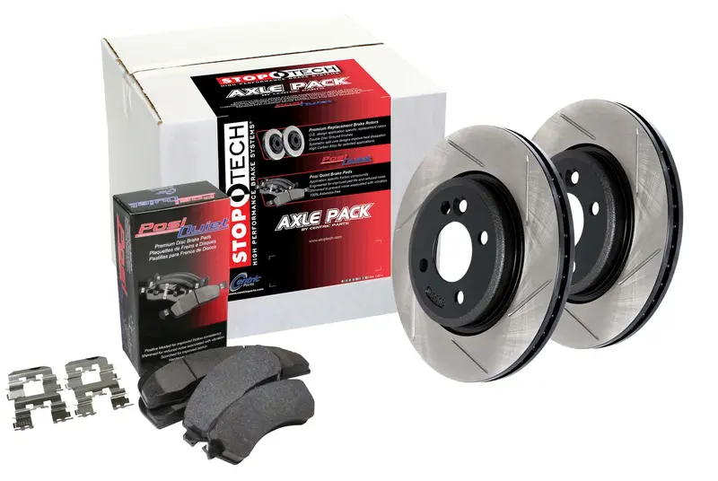 Stoptech Street Axle Pack: Slotted Front And Rear Brake Kit For Performance Street Use 1