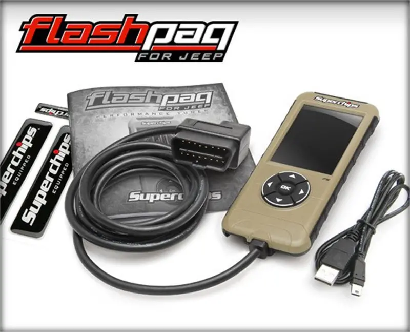 Superchips Flashpaq F5 Tuner – Handheld Performance Programmer Model 3876-Jl 1