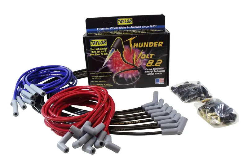 Taylor Cable 84097 Thundervolt 8.2Mm Ignition Wire Set – High-Voltage, Low-Resistance Spark Plug Harness 1