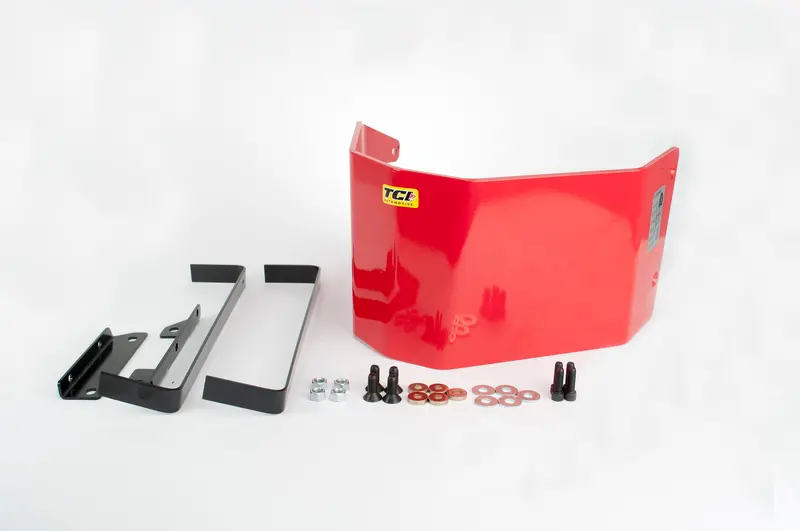 Tci Automotive 975000 Red Anodized Aluminum Th350 Transmission Shield 1