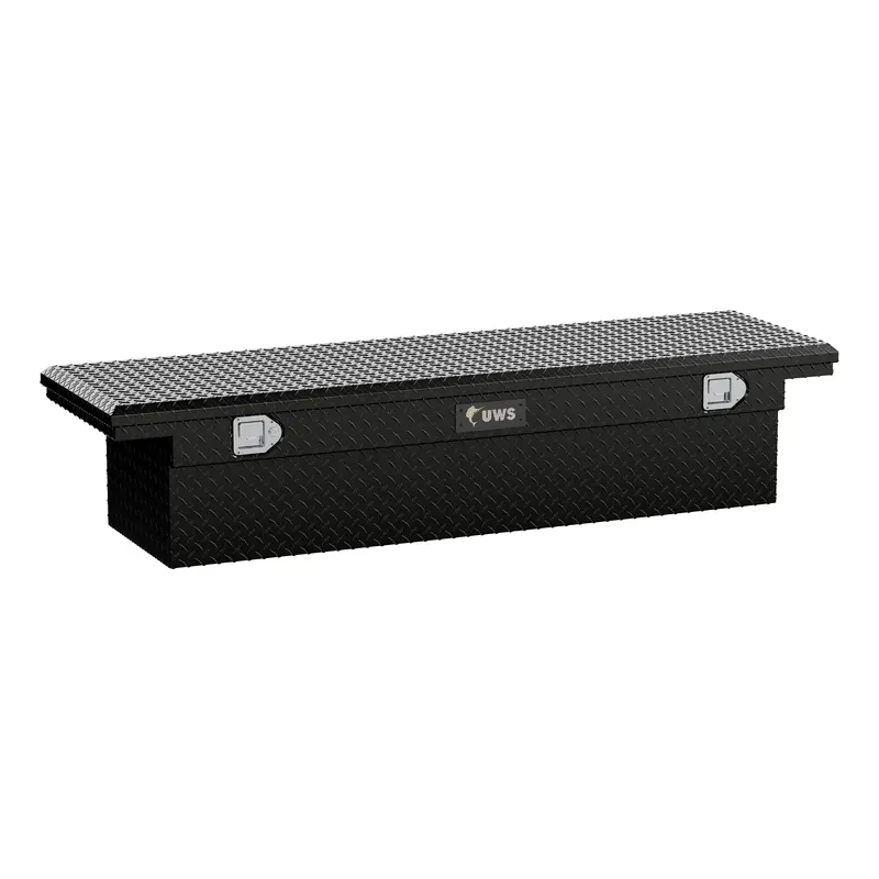 Uws Low-Profile Aluminum Truck Tool Box – 69", Gloss Black, Ltl Shipping (Tbs-69-Lp-Blk) 1