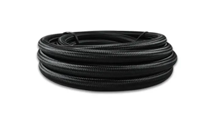Vibrant Performance 18972 -12 An Nylon-Braided Ptfe Flex Hose (10-Foot Roll, Black) 1