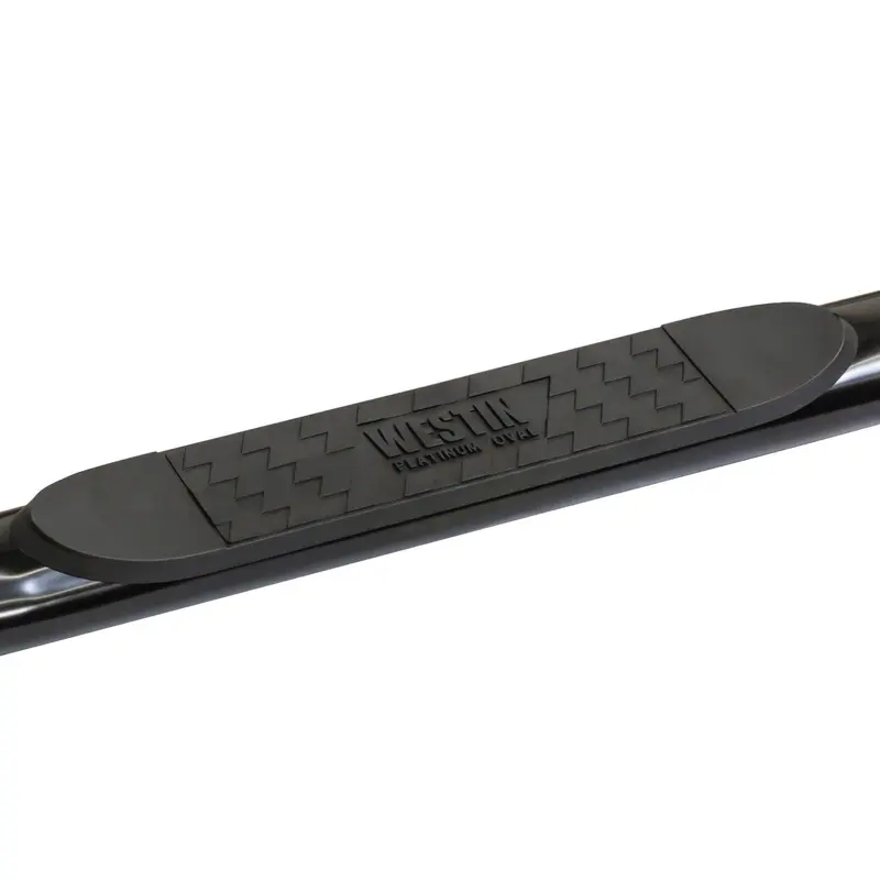 Westin Platinum 4-Oval Nerf Step Bars – Polished Stainless Steel, Cab-Length Fit 1