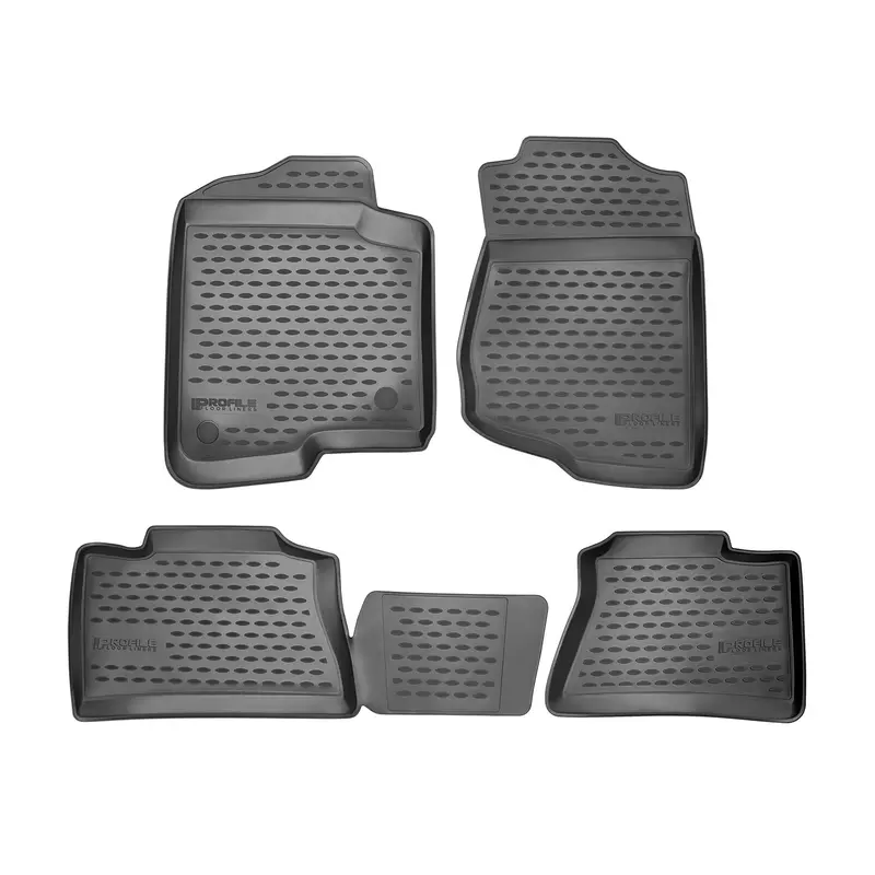 Westin Profile Floor Liners – 4-Piece Black Set For Front And Rear Cab Areas 1