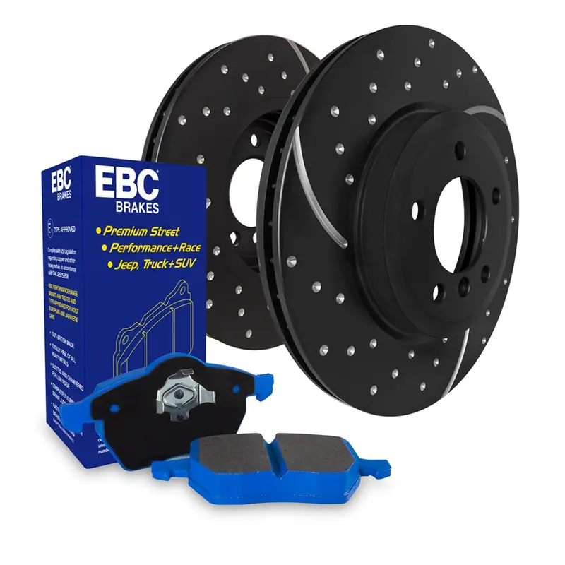 Ebc S6Kf1380 High-Performance Brake Kit – Bluestuff Pads + Gd Series Drilled & Slotted Rotors 1