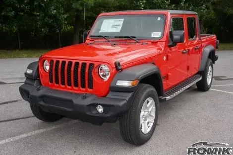 Romik Rec-Tp Polished Stainless Steel Running Boards For 2020+ Jeep Gladiator 1